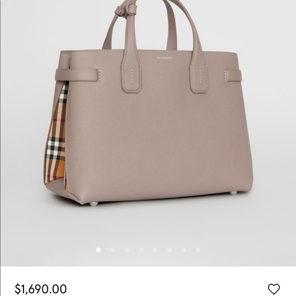 Burberry Handbags - BURBERRY MEDIUM BANNER Purse, taupe brown